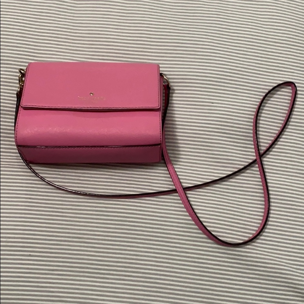 Super cute bubblegum pink Kate Spade crossbody bag
